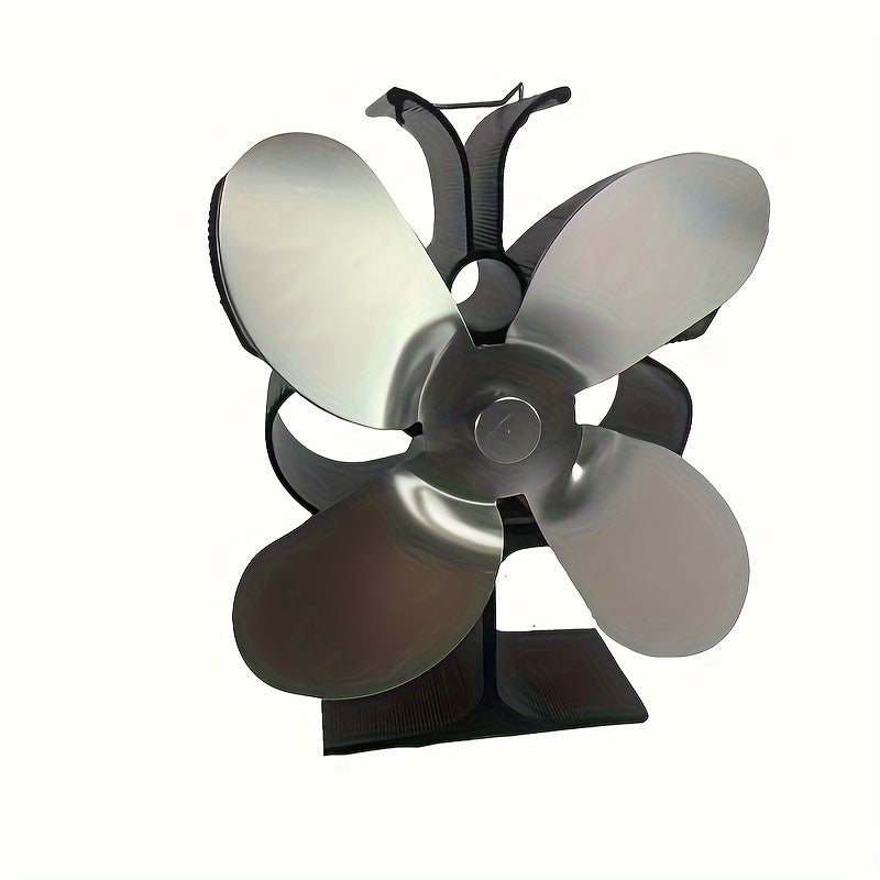 2023 Thermal Power Fireplace Fan 4-Blade Self-Starting High-Temperature Resistant