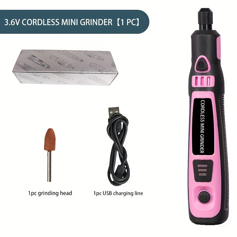 Multi-Functional USB Rechargeable Grinder and Drill Set for Jade Carving Woodworking Polishing
