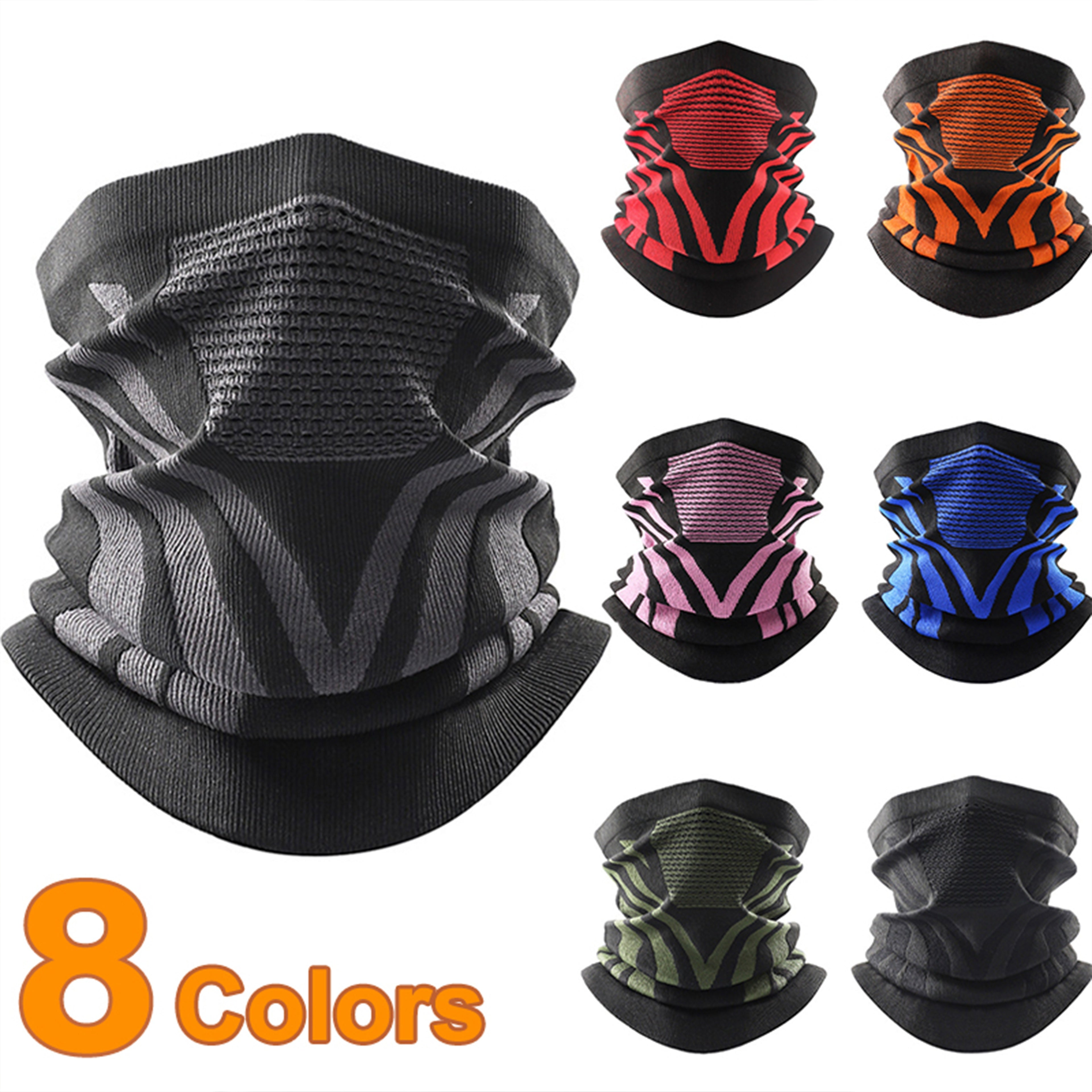 Winter Thermal Face Mask Gaiter Neck Warmer for Biking Skiing Hiking in Multiple Colors