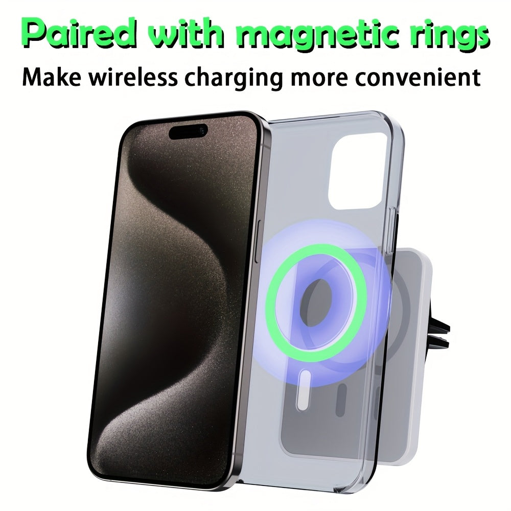 15W Wireless Car Charger Fast Charging USB Mount with Handheld Retrieval