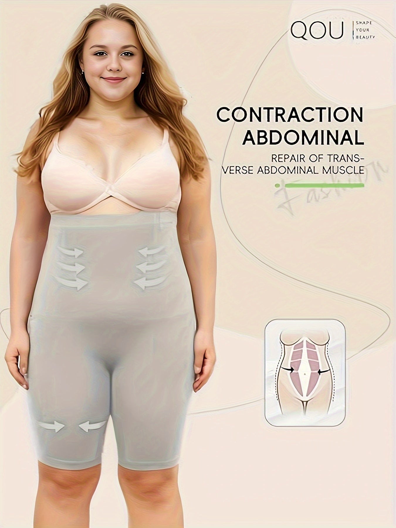 Women's Seamless High-Waisted Shapewear Shorts Tummy Control Butt Lift Yoga Fitness