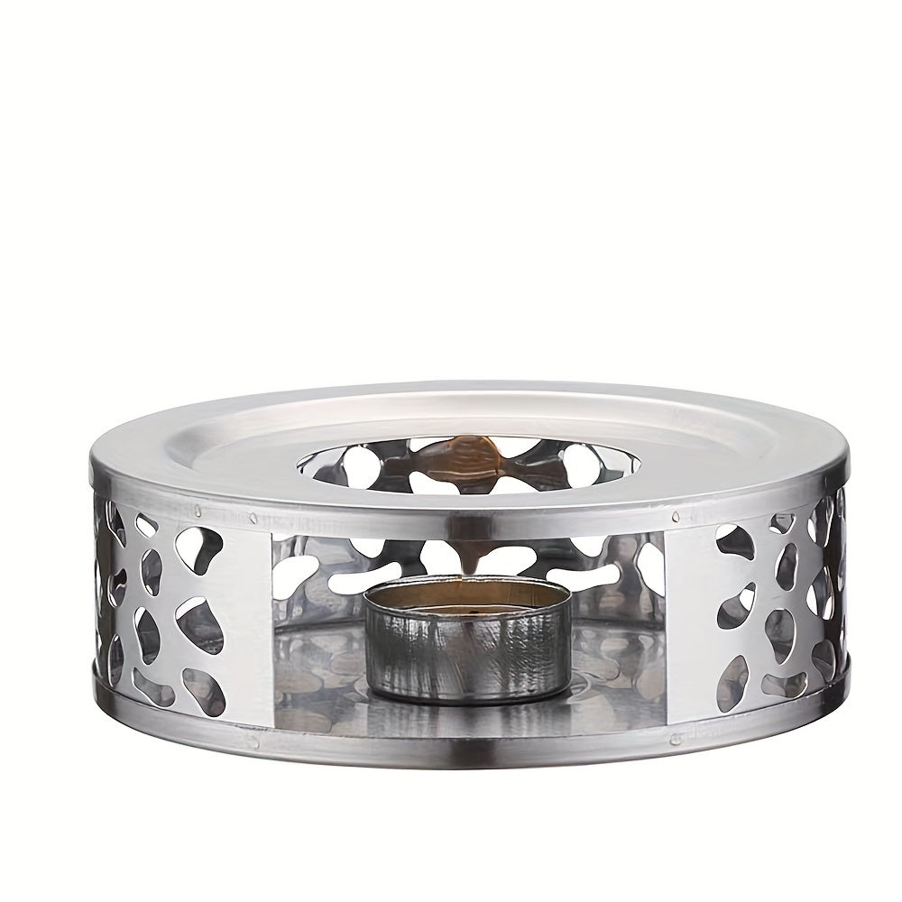 Подогреватель чая из нержавеющей стали, идеально подходит для поддержания горячего чая, кофе или вина. Также можно использовать со свечами для создания уютной атмосферы. Идеально подходит для домашнего использования.