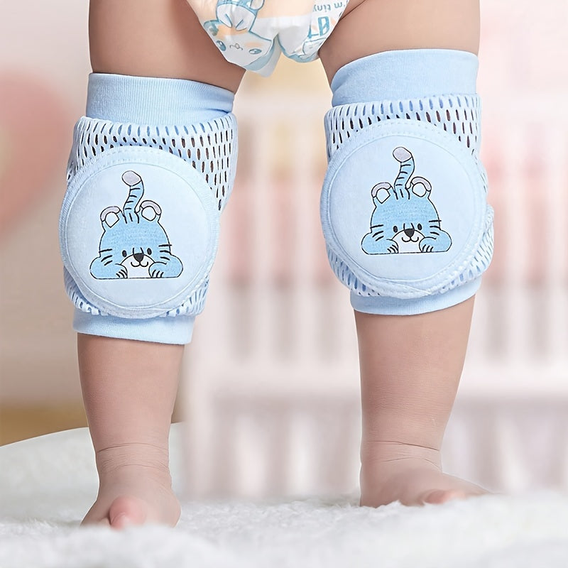 Rodilleras para bebés para gatear, para infantes de 0 a 3 años, azul, poliéster