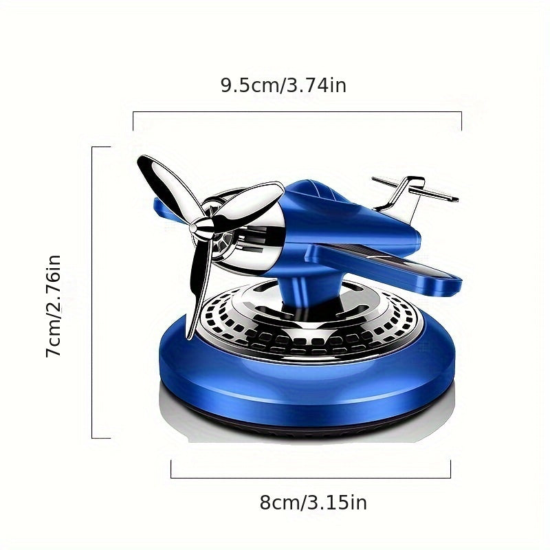 Solar-Powered Car Air Freshener Aromatherapy Helicopter Odor Remover Decoration Eid Al-Adha