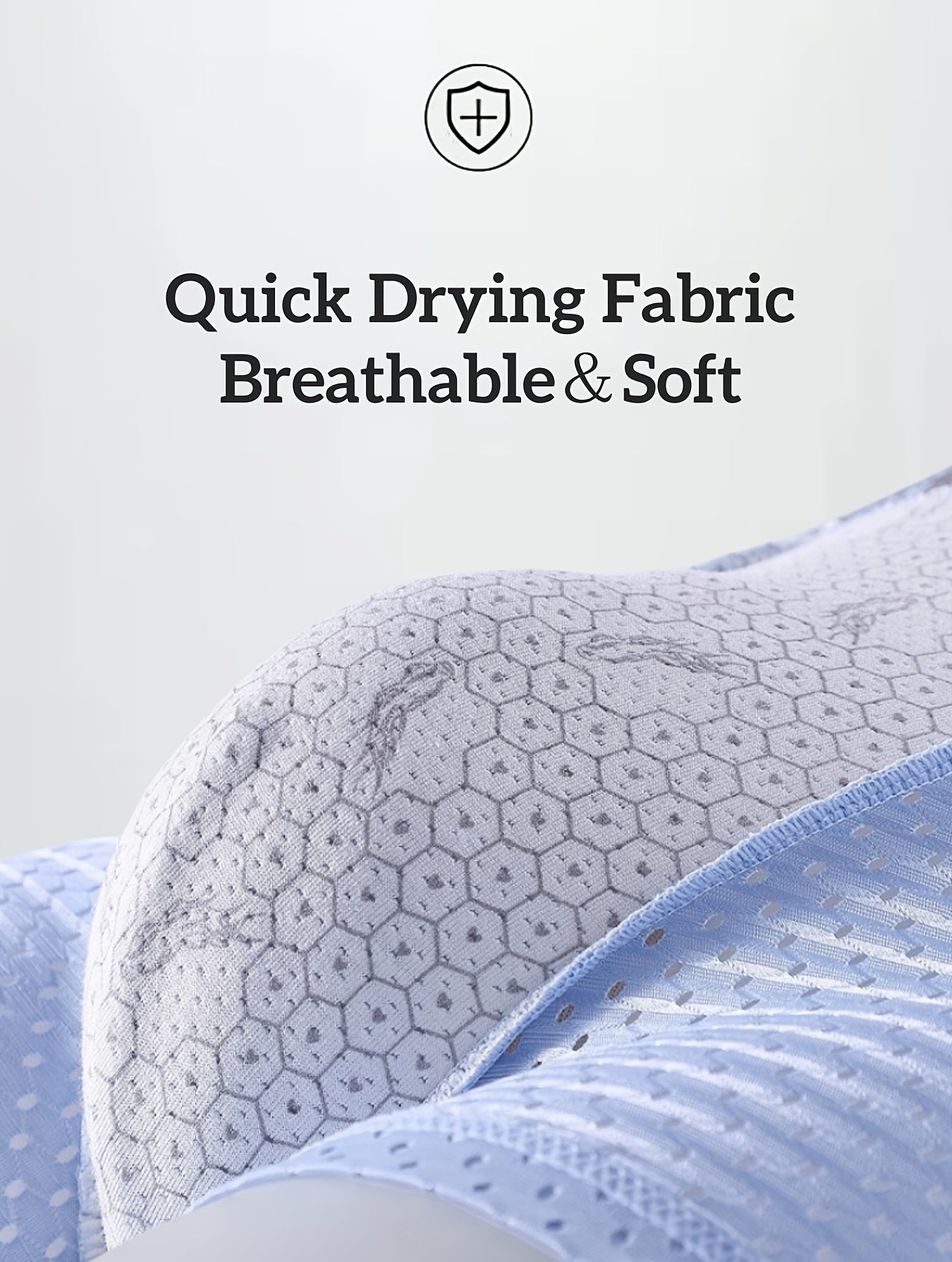 Men's Boxer Briefs 4 Pack Mesh Stretchy Polyester Elastane Casual