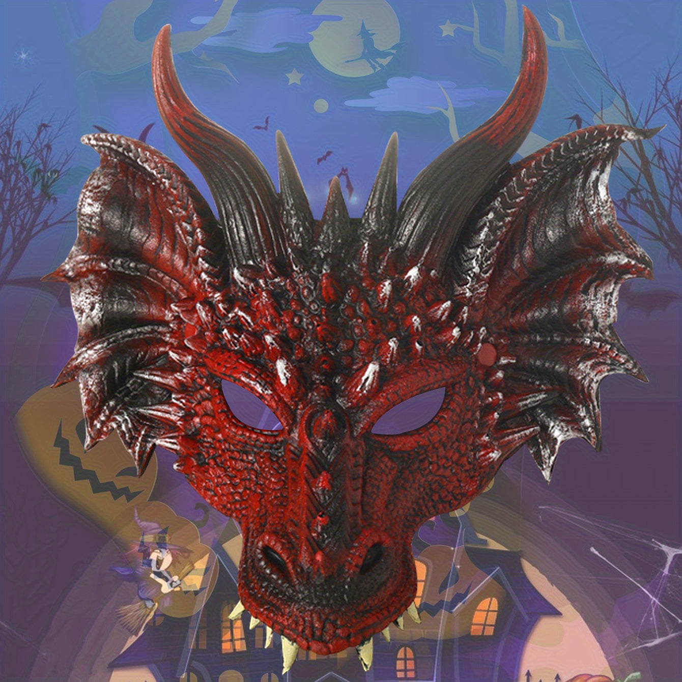 Dragon Mask Cosplay Costume Mask for Halloween and Parties Made of PU Material