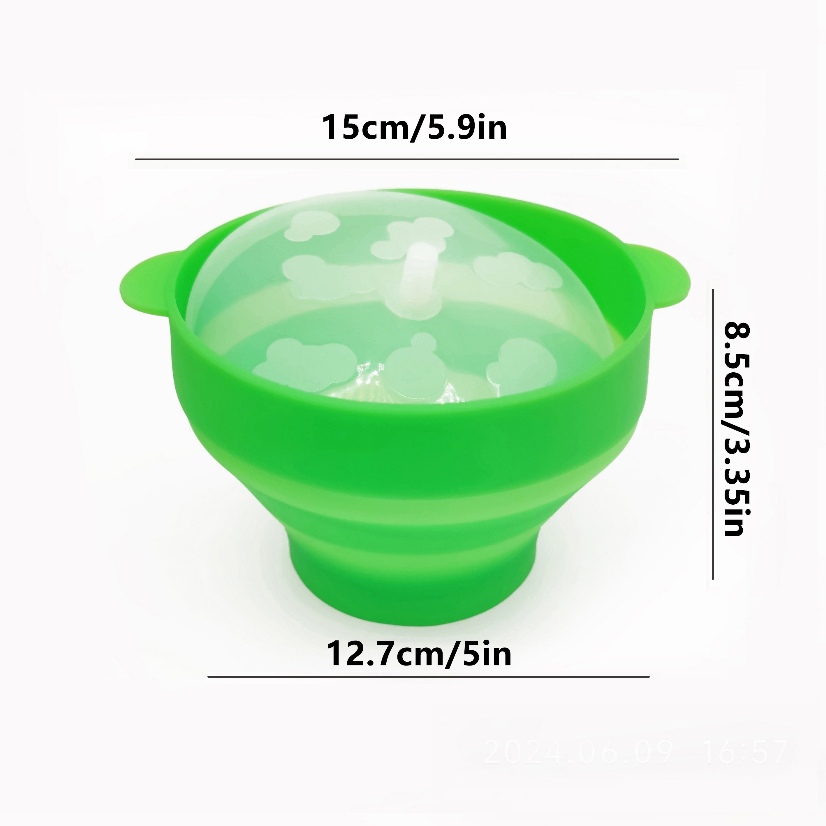 Silicone Microwave Popcorn Maker for One Person Collapsible Dishwasher Safe BPA-Free