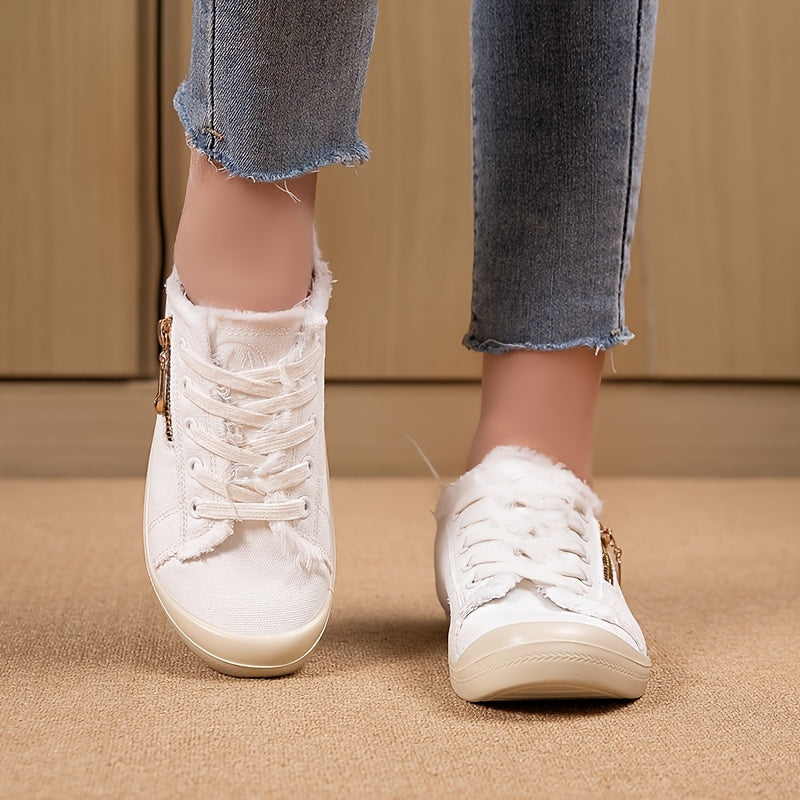 Women's Low-Top Sports Shoes Retro Hong Kong Style Casual Flats