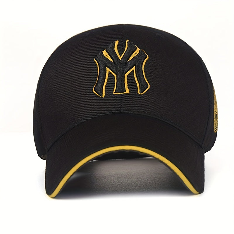 Gorra de béisbol unisex con visera solar, correa ajustable, transpirable, casual, para exteriores y deportes