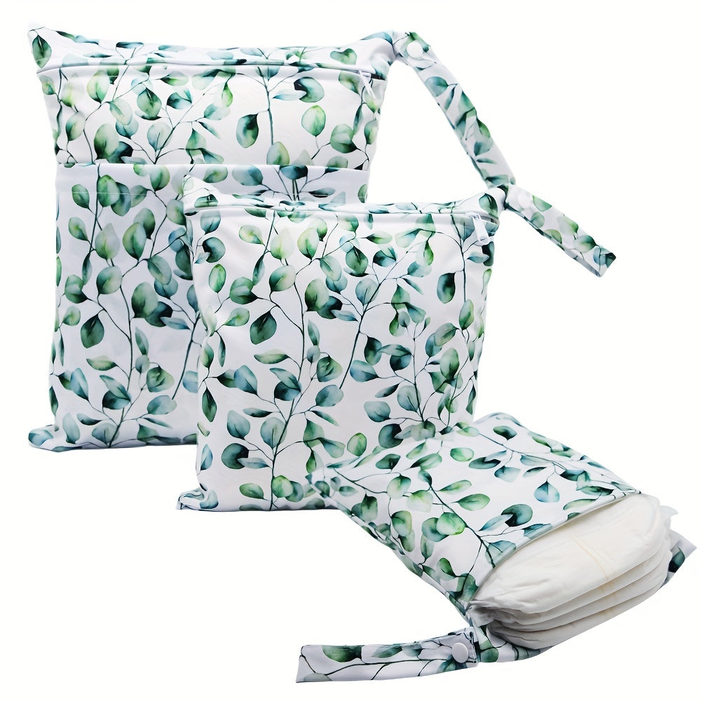 3-Pack Waterproof Diaper Bags for Beach Pool Gym Yoga Daycare with Dual Zippered Pockets