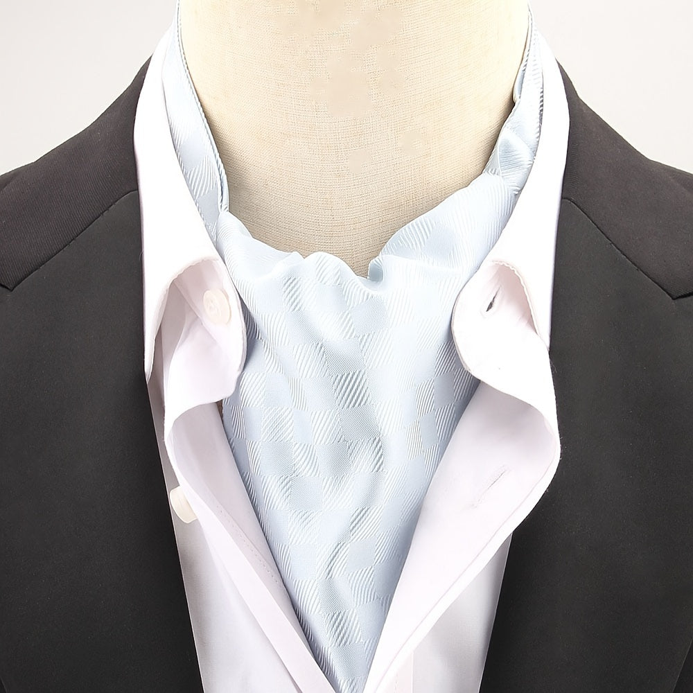 Men's Polka Dot Ascot Cravat Shirt Scarf Polyester for Casual and Formal Wear