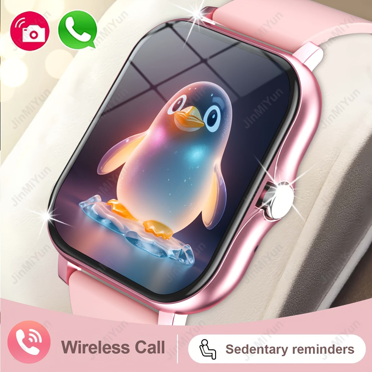 1.83-Inch Full Screen Touch Sports Smart Watch for Men and Women with Wireless Calling and Multiple Sports Modes