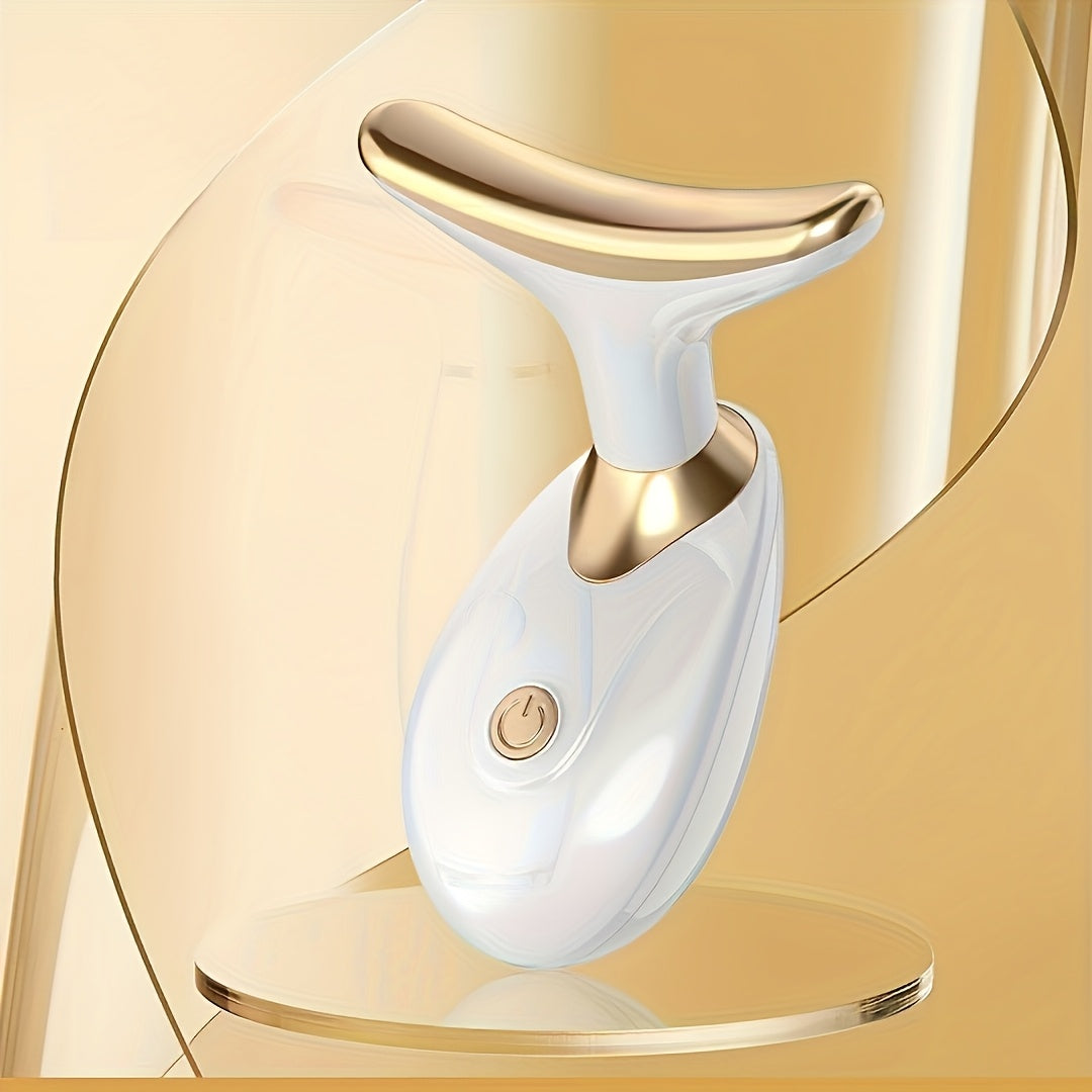 1 dona bo'yin va yuz massajchisi, ikki tomonlama massaj boshliqlari, ayollar va qizlar uchun ideal sovg'a. Portativ, qo'l bilan ishlatiladigan qurilma, dam olish va go'zallik uchun.