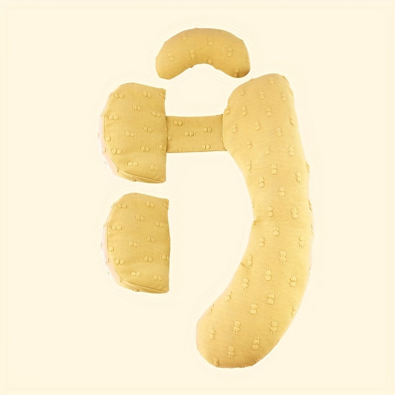 Almohada de apoyo para embarazo de cuerpo completo con funda removible para comodidad durante el embarazo