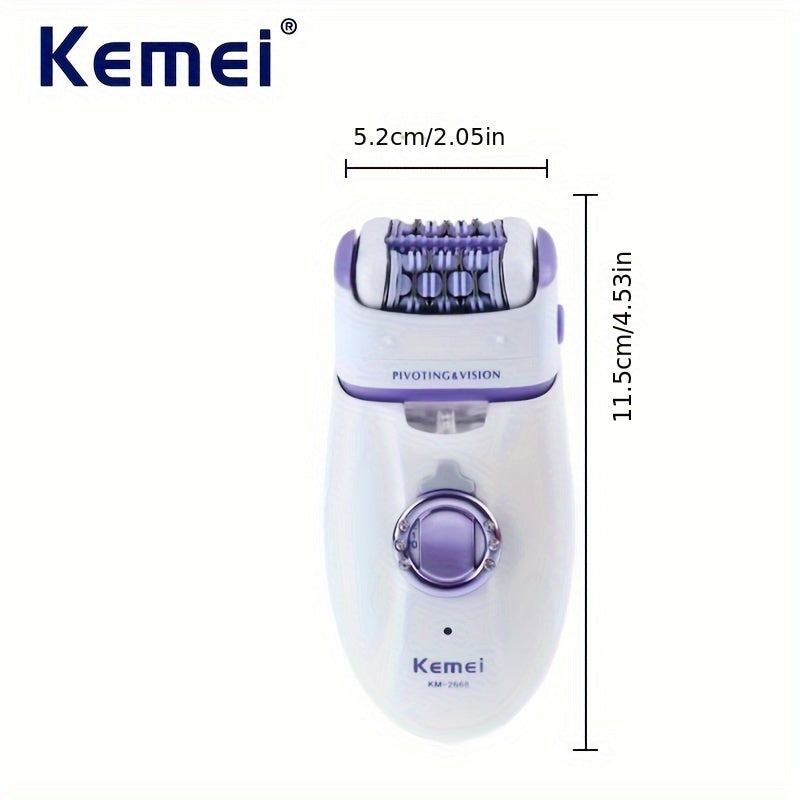 Women's USB Rechargeable Hair Removal Device Painless Epilator Face Body Trimmer 3W