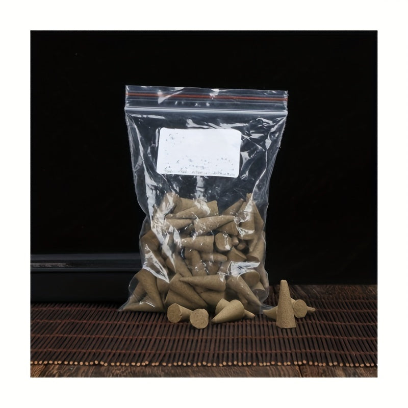 60pcs Aromatherapy Incense Cones Sandalwood Rose Lemon for Meditation Home Gift