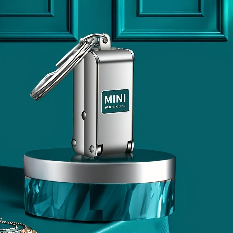 Stainless Steel Portable Nail Clipper with Built-in File and Folding Design