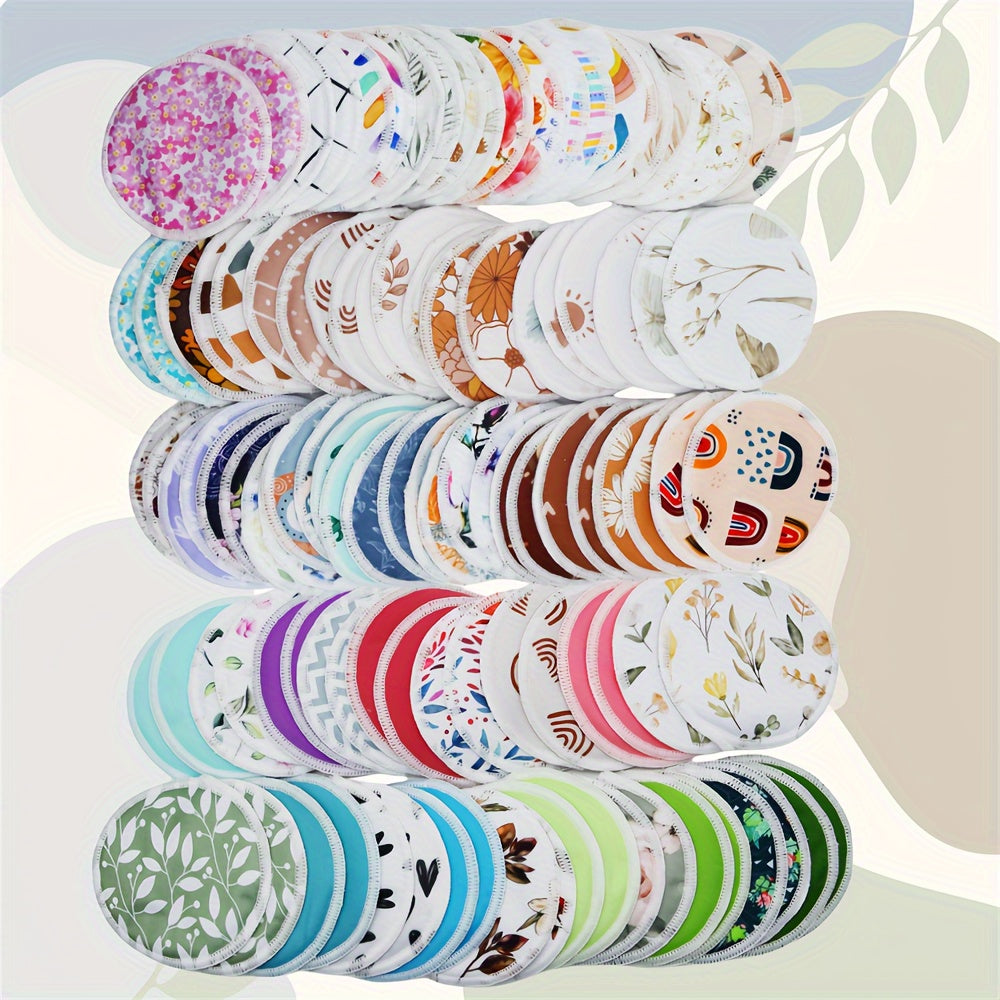 Set of 10 Reusable Nursing Pads with Mini Storage Bag Washable Breastfeeding Accessories