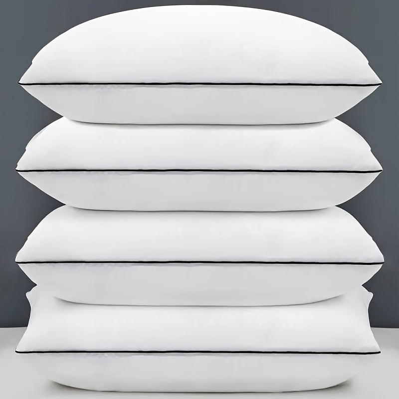 Soft Plush 4-Pack Travel Neck Support Pillows for Home and Daily Use