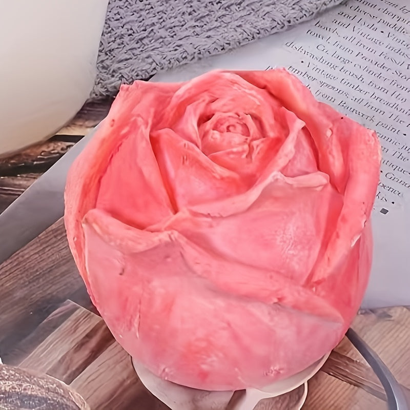 Molde de silicona para flor de rosa 3D para decorar pasteles, chocolates, caramelos de goma y jabón
