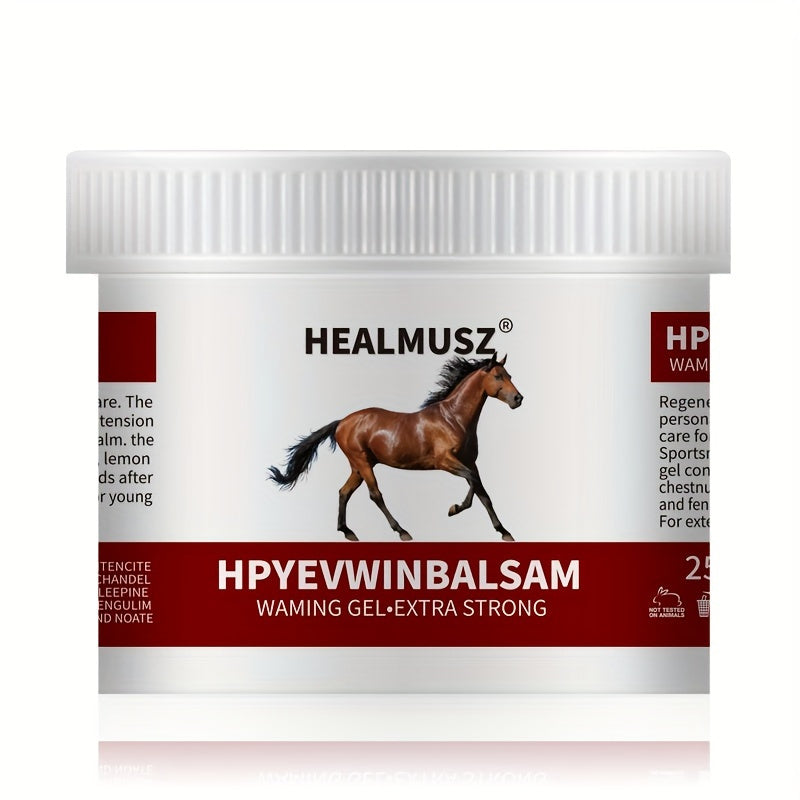 Horse Muscle Relief Gel 16.9oz Warming Massage Chestnut Gel with Salicylic Acid and Natural Extracts
