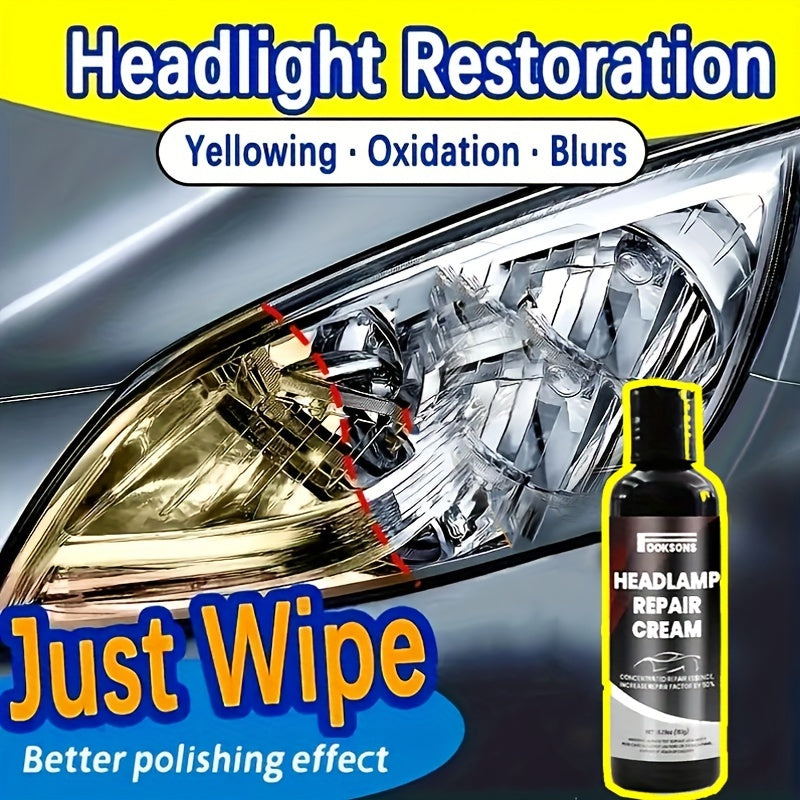 Car Headlight Restoration Kit 5.29oz Crystal Clear Coating Scratch Repair