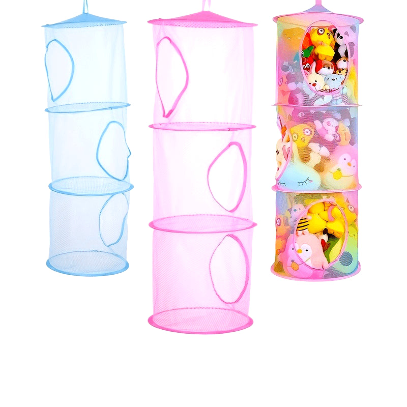 Foldable Storage Organizer for Toys Clothes Socks Towels in Gray Red Blue Yellow Black