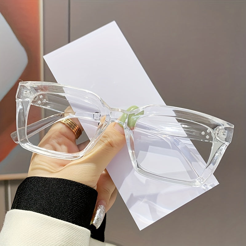 Square Optical Frame Glasses for Women Clear Lens Computer Spectacles