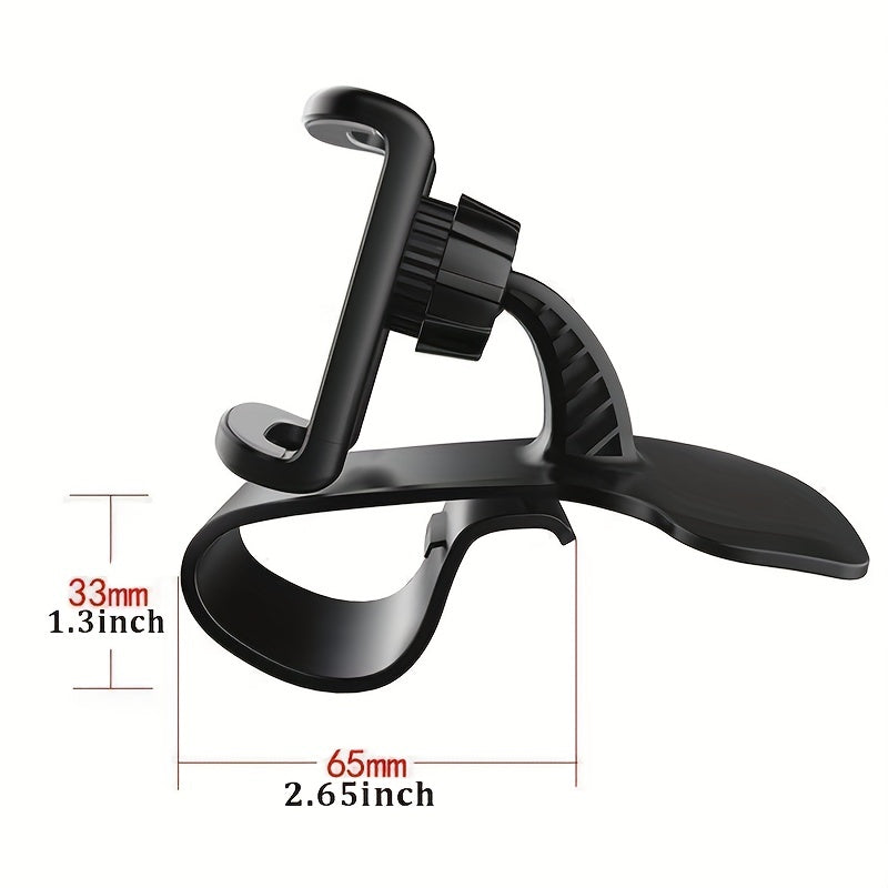 Universal ABS Car Phone Mount 360° Rotatable Anti-Slip Dashboard Holder