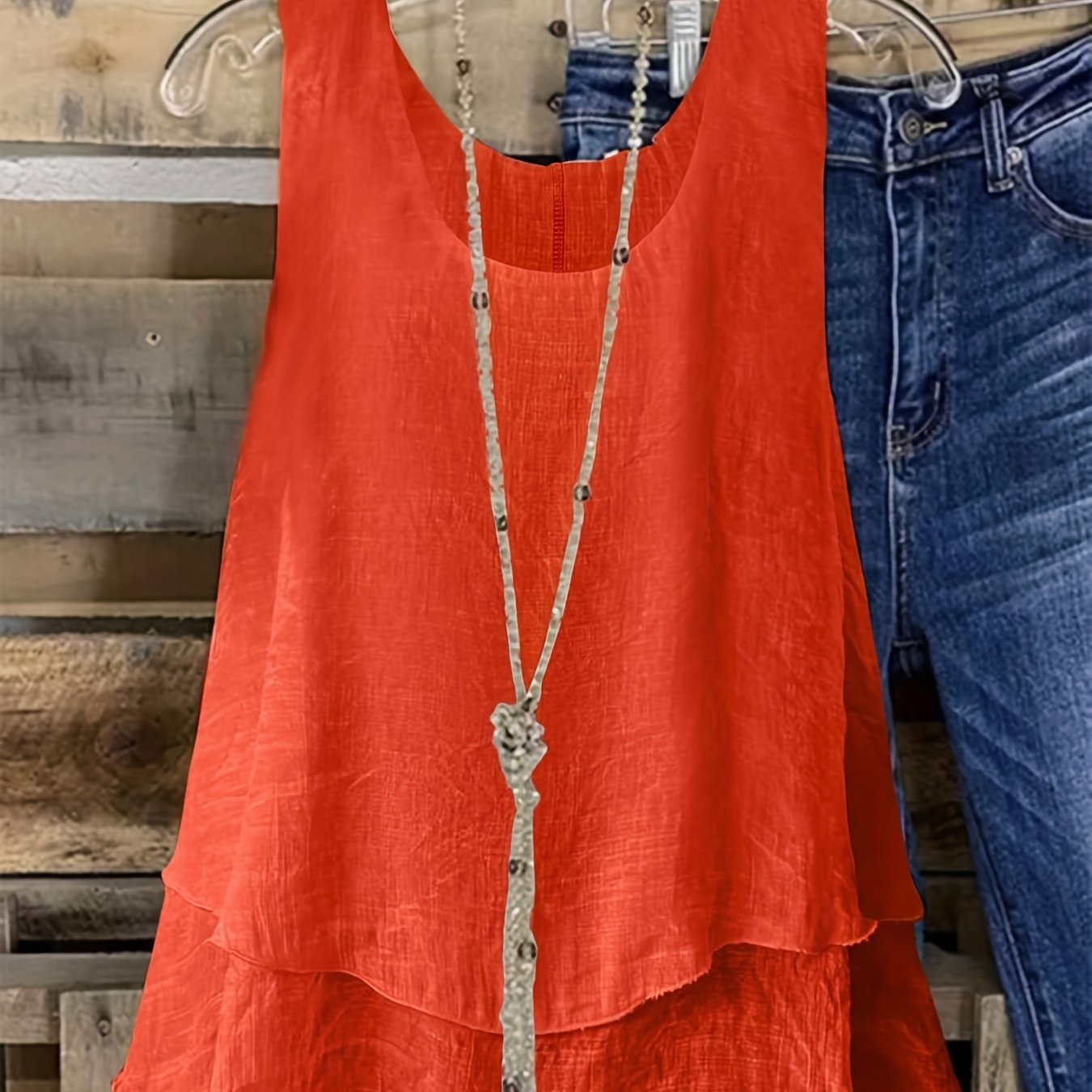 Топ без рукавов для женщин больших размеров с текстурированной тканью и дышащим материалом