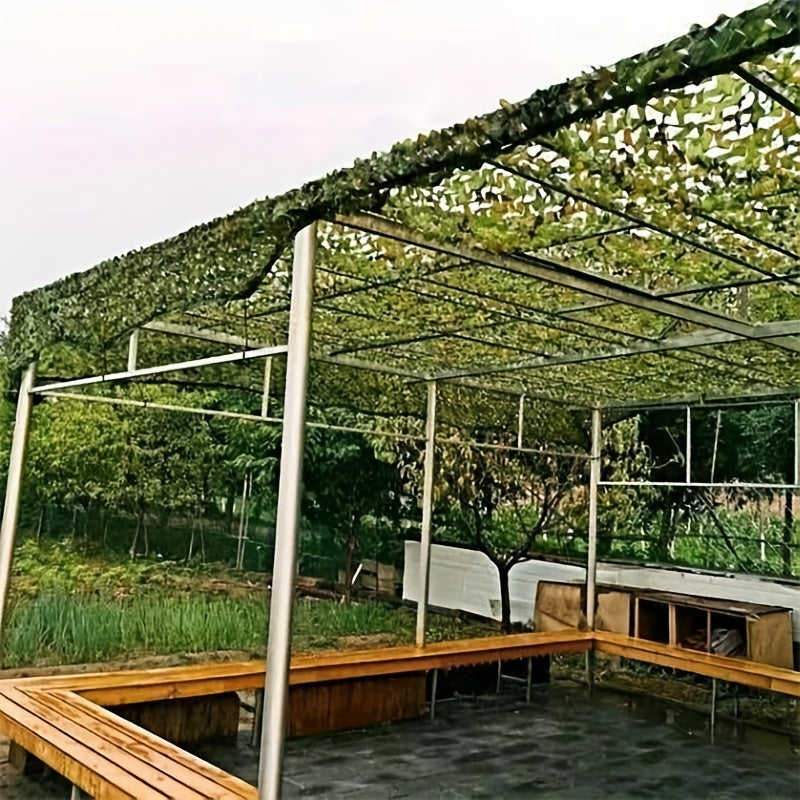 Camouflage Hunting Backstop Net and Ghillie Suit Curtains for Camping and Outdoor Activities