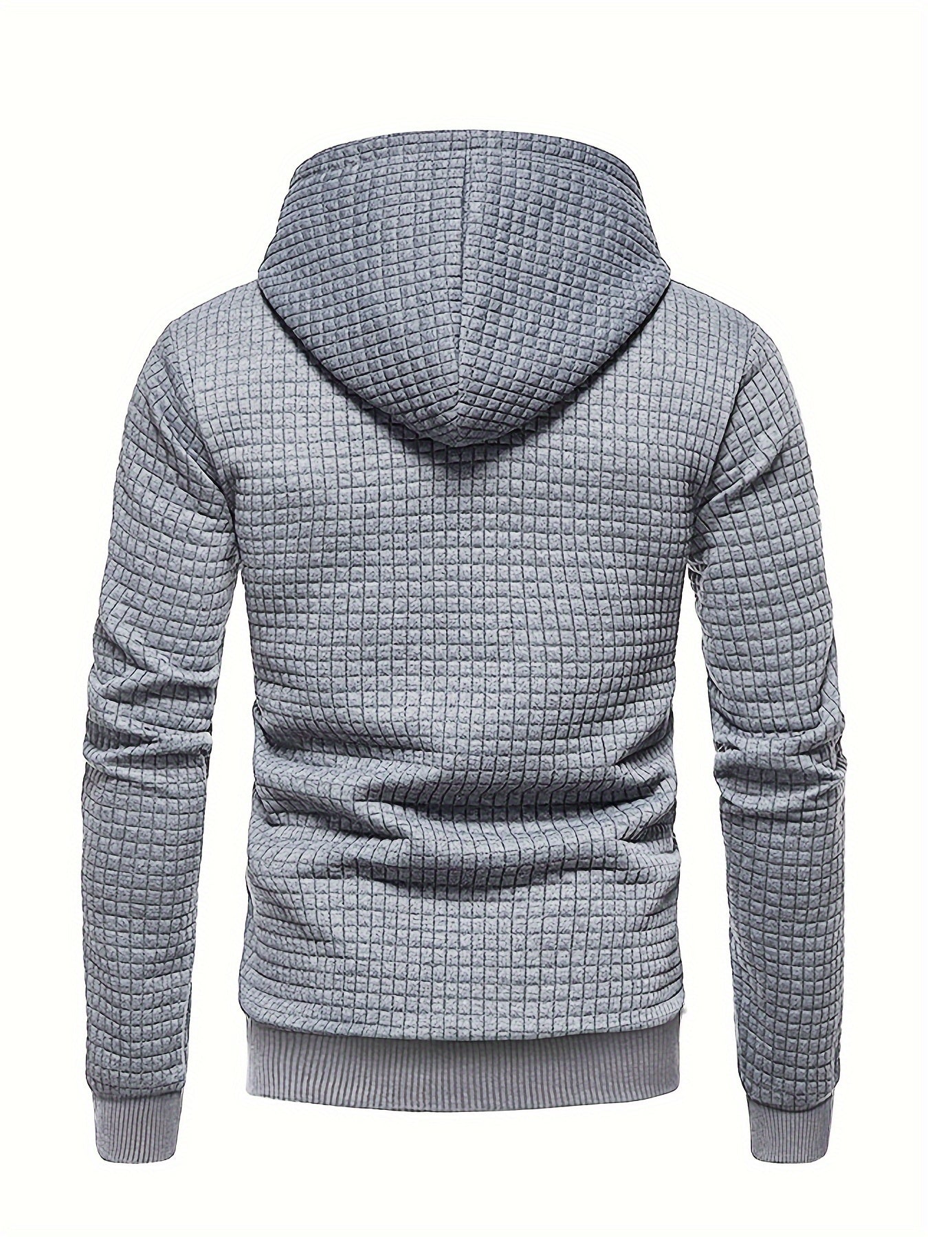 Men's Lightweight Performance Hoodie with Moisture-Wicking Textured Black Fabric and Copper Zipper