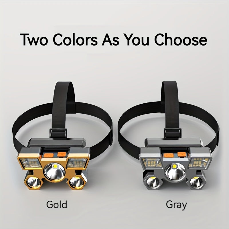 Ultra-Bright LED Headlamp Rechargeable USB Camping Running Night Fishing