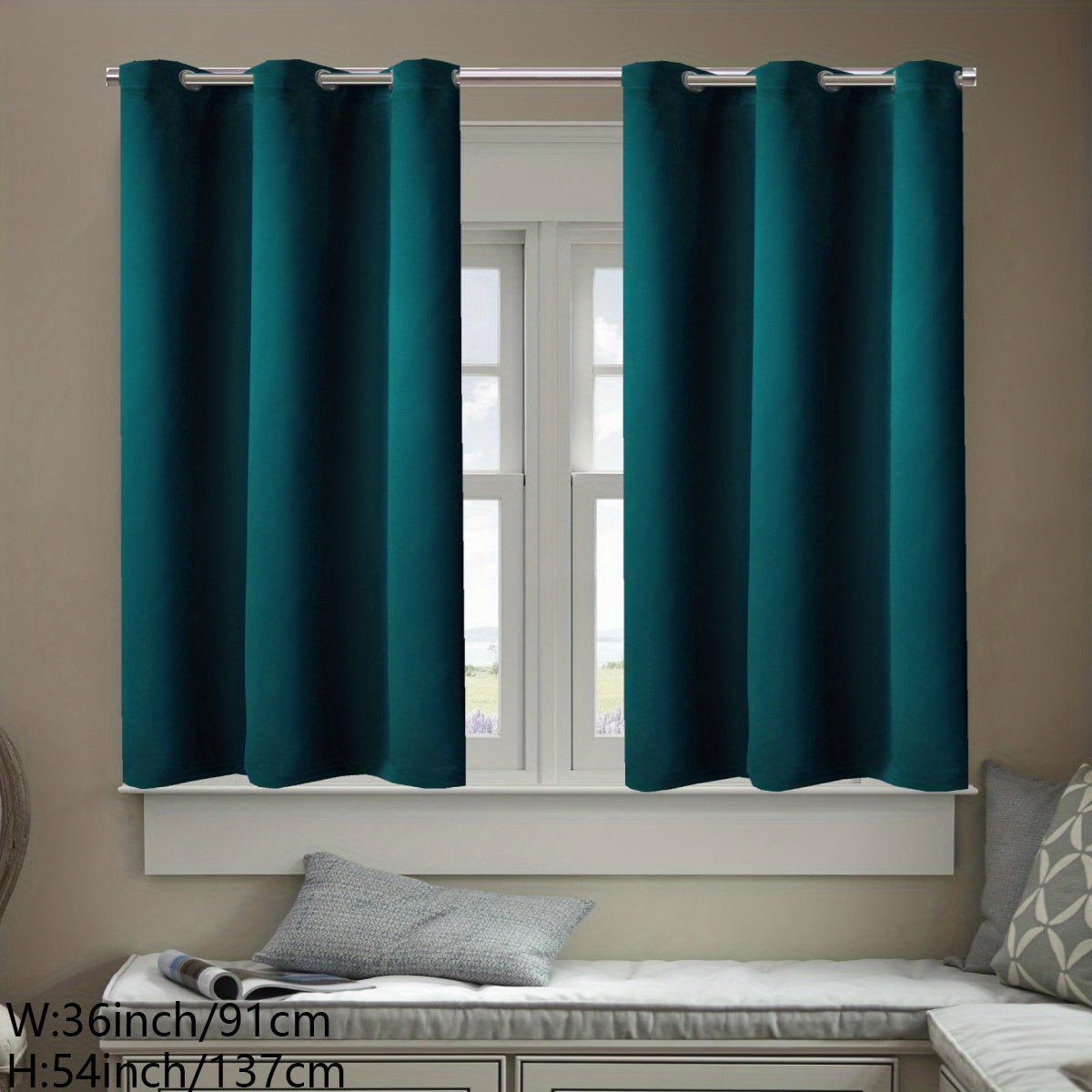 Heat Insulation Window Films Set of 2, UV Protection, Glare Reduction, Privacy