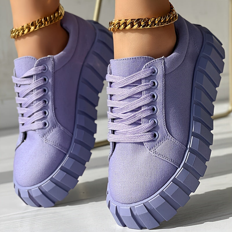 Plus-Size Camouflage Women's Sneakers Casual Thick Sole Lace-Up All Seasons