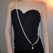 Ayollar uchun oq beaded taqinchoq, kundalik kechki ziyofat uchun, ko‘p maqsadli, zamonaviy aksessuar