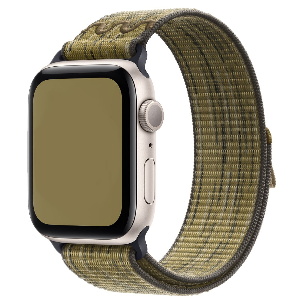 Nylon Elastic Solo Loop Strap for Apple Watch Series 1-10 Adjustable Sport Wristband for Men and Women