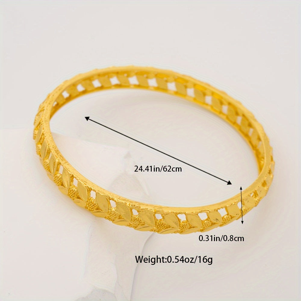 4 ta Vintage va Zamonaviy Alloy Bangle Bilaguzuklar to'plami - Har kuni, Maxsus Tadbirlar va Bayramlar uchun Ideal