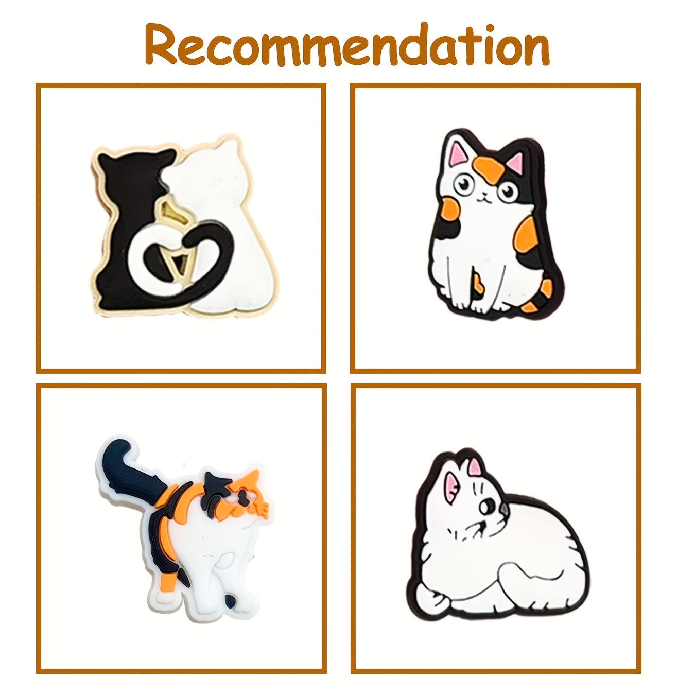 Unisex Ceramic Cat Figurines Set, Cute Decorative Cat Collection