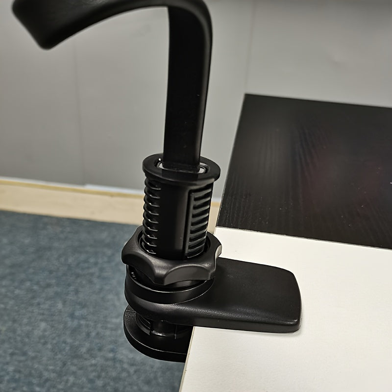 Cylindrical Camera Mount Bracket for Desktop Monitoring with Removable Bottom Clip
