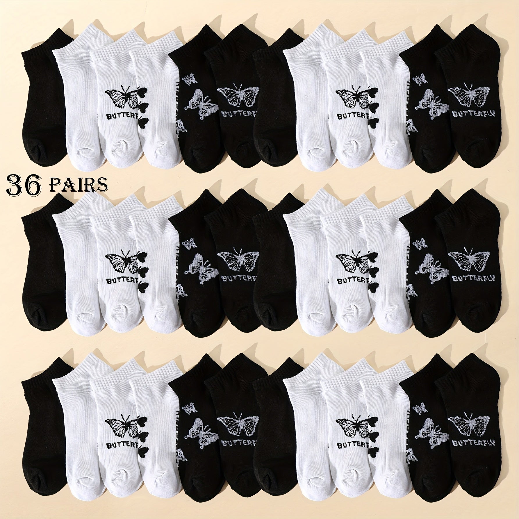 Lightweight Breathable Ankle Socks Pack of 10 20 40 60 for Sports and Daily Wear