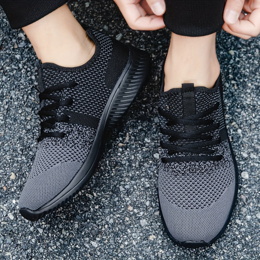 Plus Size Breathable Running Shoes for Men Non-Slip Soft Sole Casual Sneakers