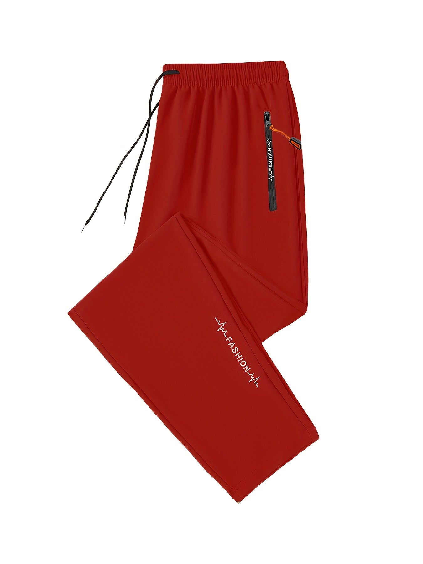 Men's Casual Sweatpants with Zipper Pocket Lightweight Polyester Drawstring Waist Athletic Sport Style Set of 5