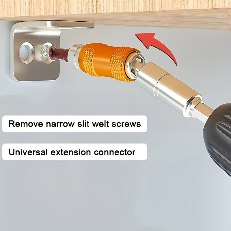 Universal Hex Magnetic Screwdriver Bits Extension Set 1/4 Inch Drilling Tools