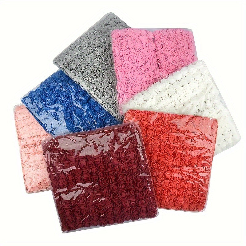 Artificial Rose Heads Pack of 144 for DIY Decor Wreaths Gift Box Accents