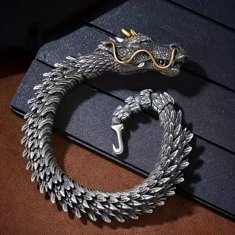 Men's Retro Dragon Head Bracelet Trendy Jewelry Gift for Men