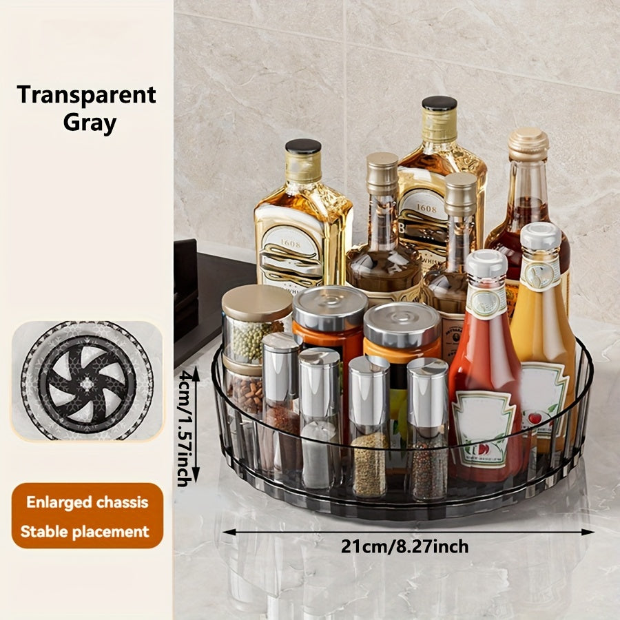 Rotating Spice Rack Organizer Desktop Storage Box Kitchen Utensil Holder