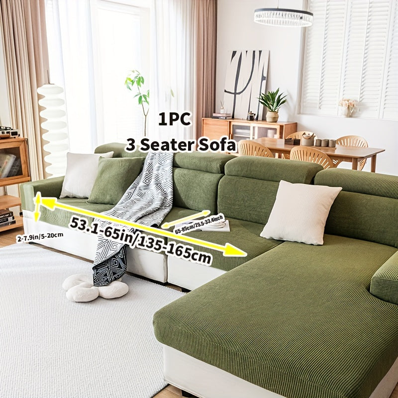Эластичный чехол на диван, всесезонный, моющийся, прочный, противоскользящий, для кресла до 4-х мест, современный домашний офис