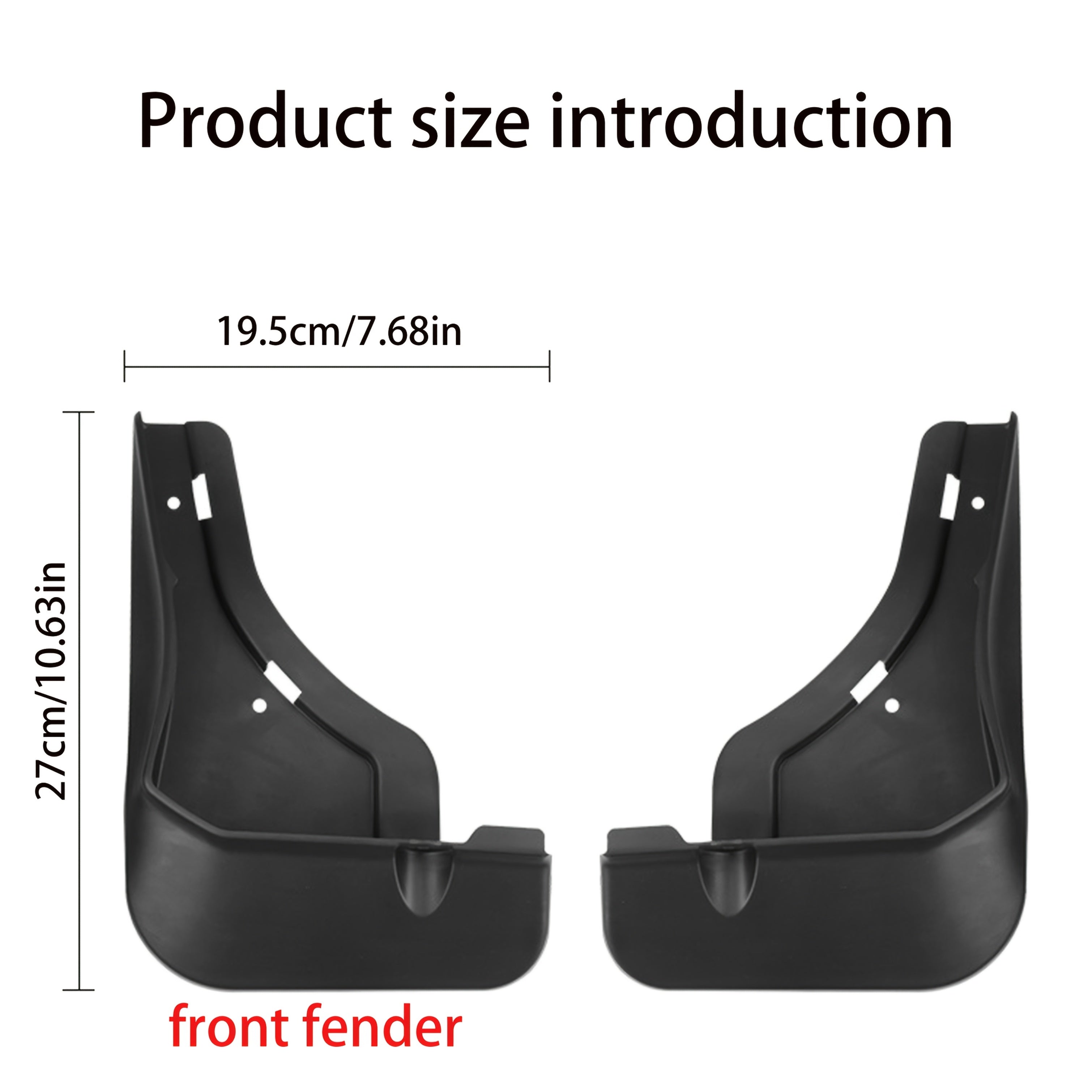 Universal Heavy-Duty Mud Guards for SUV Front and Rear All-Weather Protection