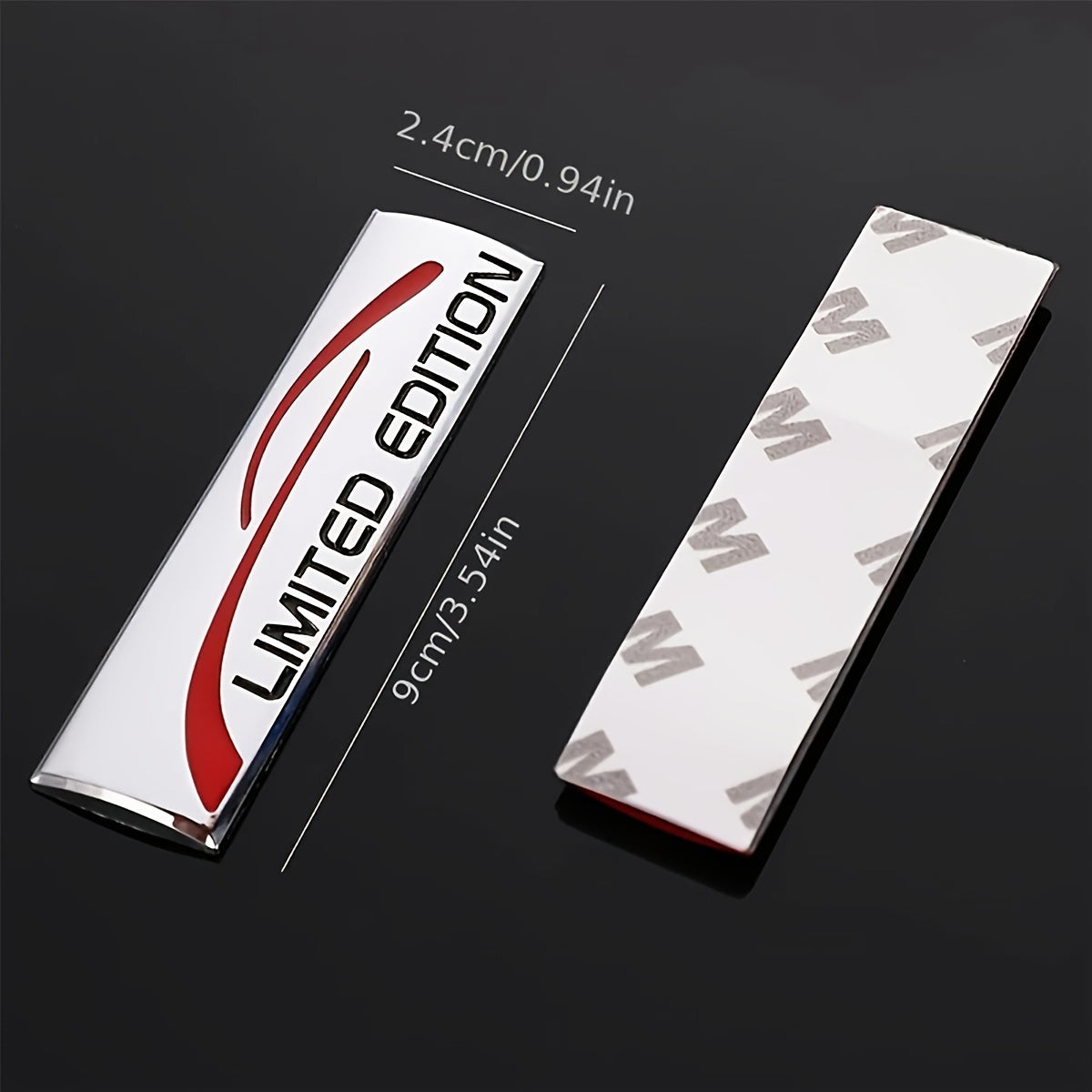 Insignia de pegatina de coche de metal cromado edición limitada, emblema, calcomanía, ajuste universal
